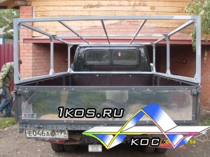 Задний борт нового образца 3,17 м для "Газели", сэндвич - панель с нержавейкой. Цена 1 борта 