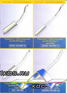 Глушители для "Газелей".