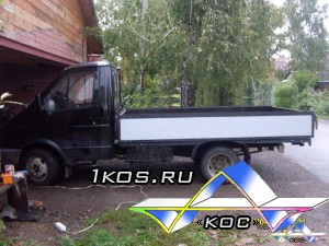 Кузов опущен на раму.