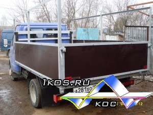 Увеличенные борта с рамкой для рекламы.