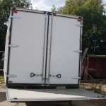 Ворота  из алюминиевых композитных панелей.