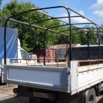 Задний борт после ремонта и новый каркас.