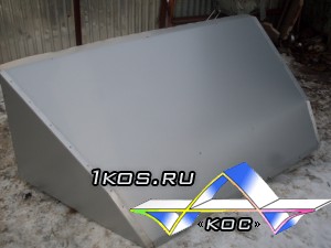 .Багажник-обтекатель. Цвет снежная королева. Алюминий,   пластик.