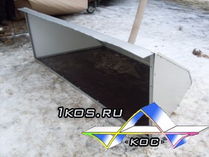 Багажник-обтекатель. Цвет снежная королева. Алюминий,   пластик.